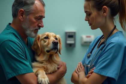 dierenarts weigert honden in te laten slapen omdat man een nieuwe vriendin heeft die allergisch is