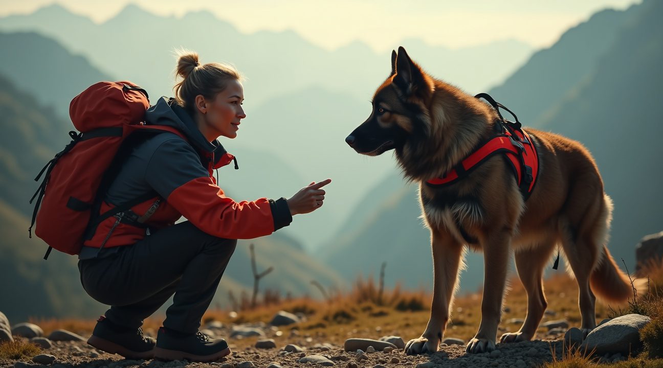 elke dag gaat vrouw berg op om enorme honden te overtuigen om gered te worden