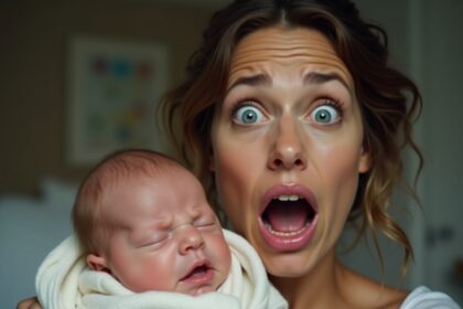 moeder krijgt lading kritiek als ze gaatjes laat schieten bij pasgeborene