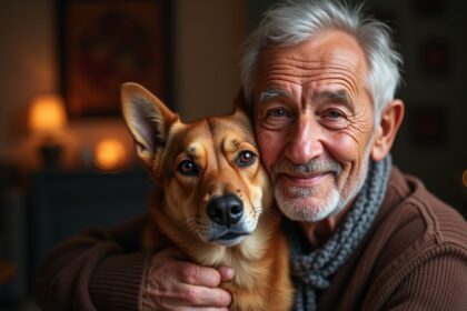 opa reist 2000 km om geliefde zwerfhond aan kleinkinderen voor kerst te schenken