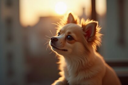 redders denken dat achtergelaten hond op balkon overleden is maar dan tilt hij kopje omhoog