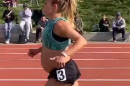 Vrouw is negen maanden zwanger en rent mijl in 5,17 minuten