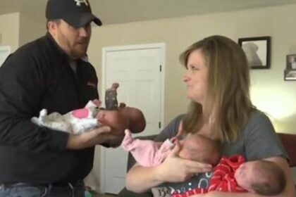 Echtpaar doet laatste poging om dochtertje te krijgen en verwelkomt vijfling