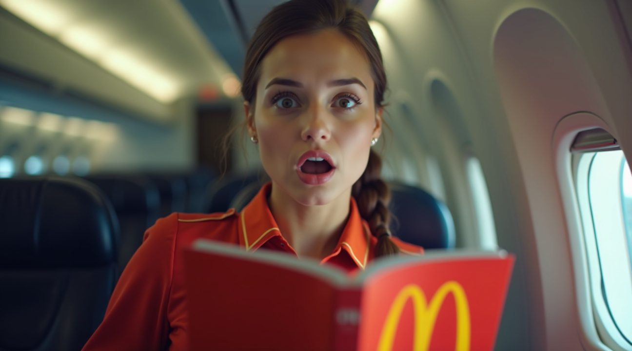 vrouw zegt droombaan op als stewardess omdat ze meer verdient bij mcdonalds