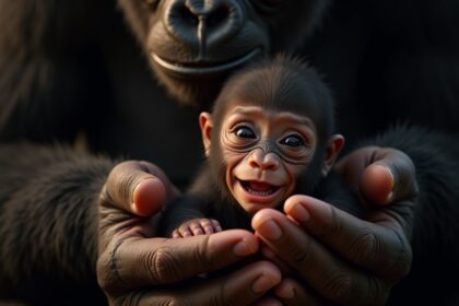 Te vroeg geboren babygorilla wordt van familie gescheiden om te overleven, zie hoe hij met mama wordt herenigd