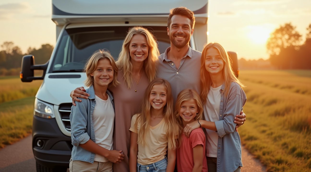 gezin met vier kinderen besluit woning voor camper in te ruilen en hun leven te veranderen