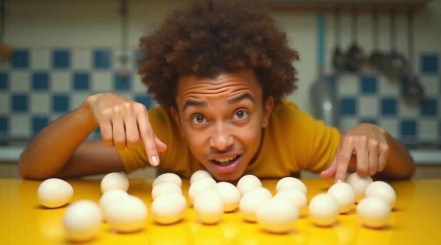 het raadsel voor eggheads hoeveel eieren blijven er nog over