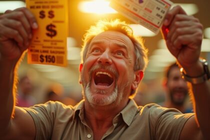 man wint miljoen dollar met kraslot nadat vreemde in rij voordringt