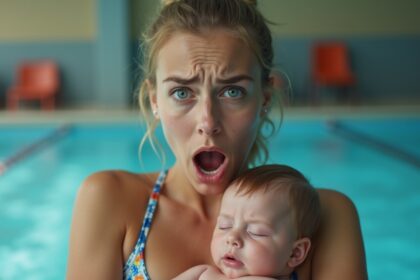 moeder van streek en geschokt nadat badmeester haar verbiedt borstvoeding aan baby in zwembad te geven