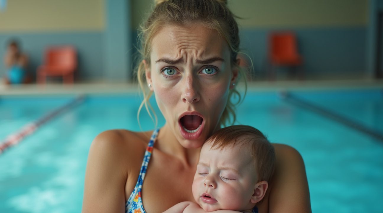 moeder van streek en geschokt nadat badmeester haar verbiedt borstvoeding aan baby in zwembad te geven