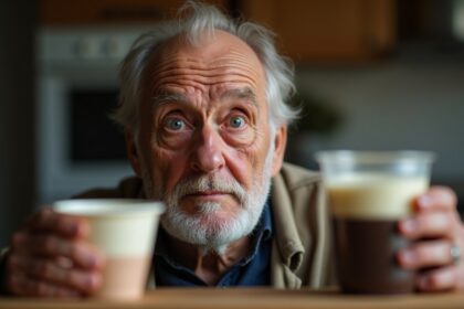 opa overleden die verf at omdat hij dacht dat het yoghurt was