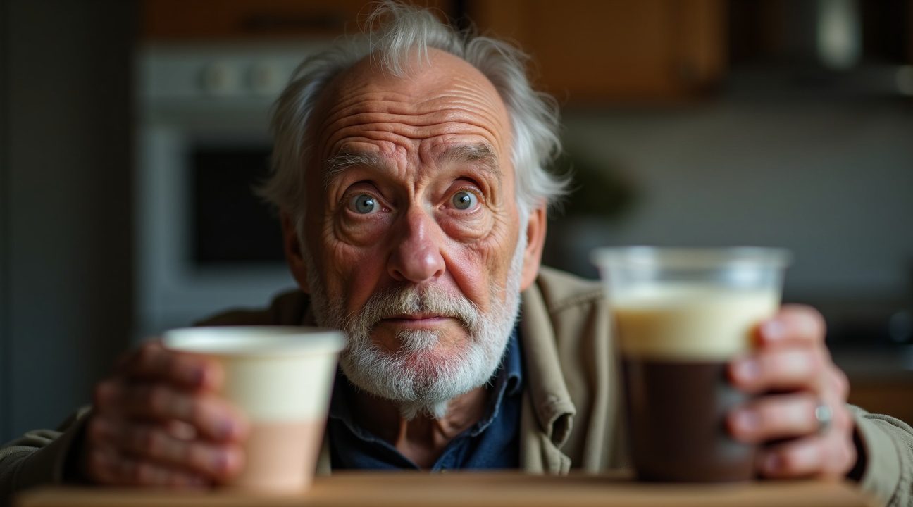 opa overleden die verf at omdat hij dacht dat het yoghurt was