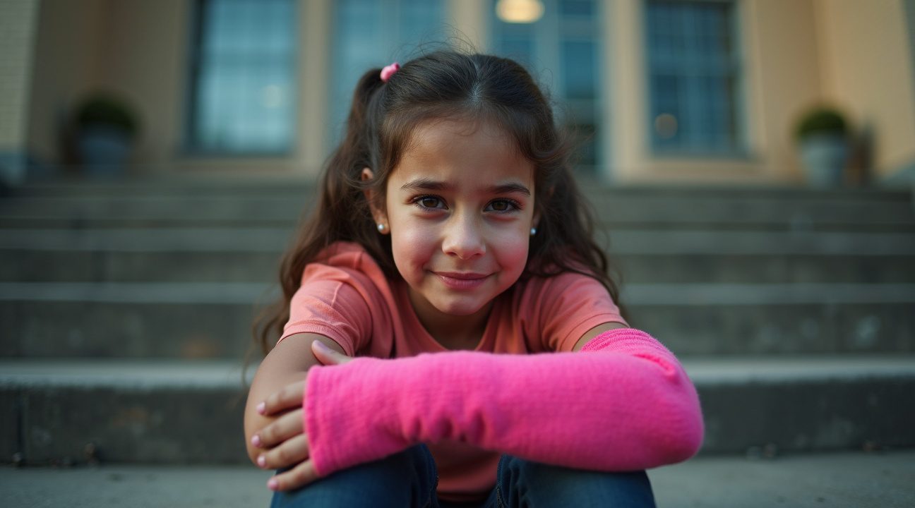pester breekt arm van meisje school verdedigt dader en vertelt moeder beetje begrip te tonen