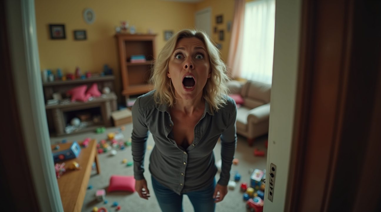 vrouw toont hoe haar huis eruit ziet nadat ze man en kinderen elf dagen alleen heeft gelaten