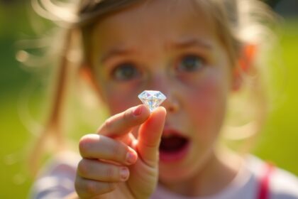 7 jarig meisje vindt diamant van bijna 3 karaat in openbaar park