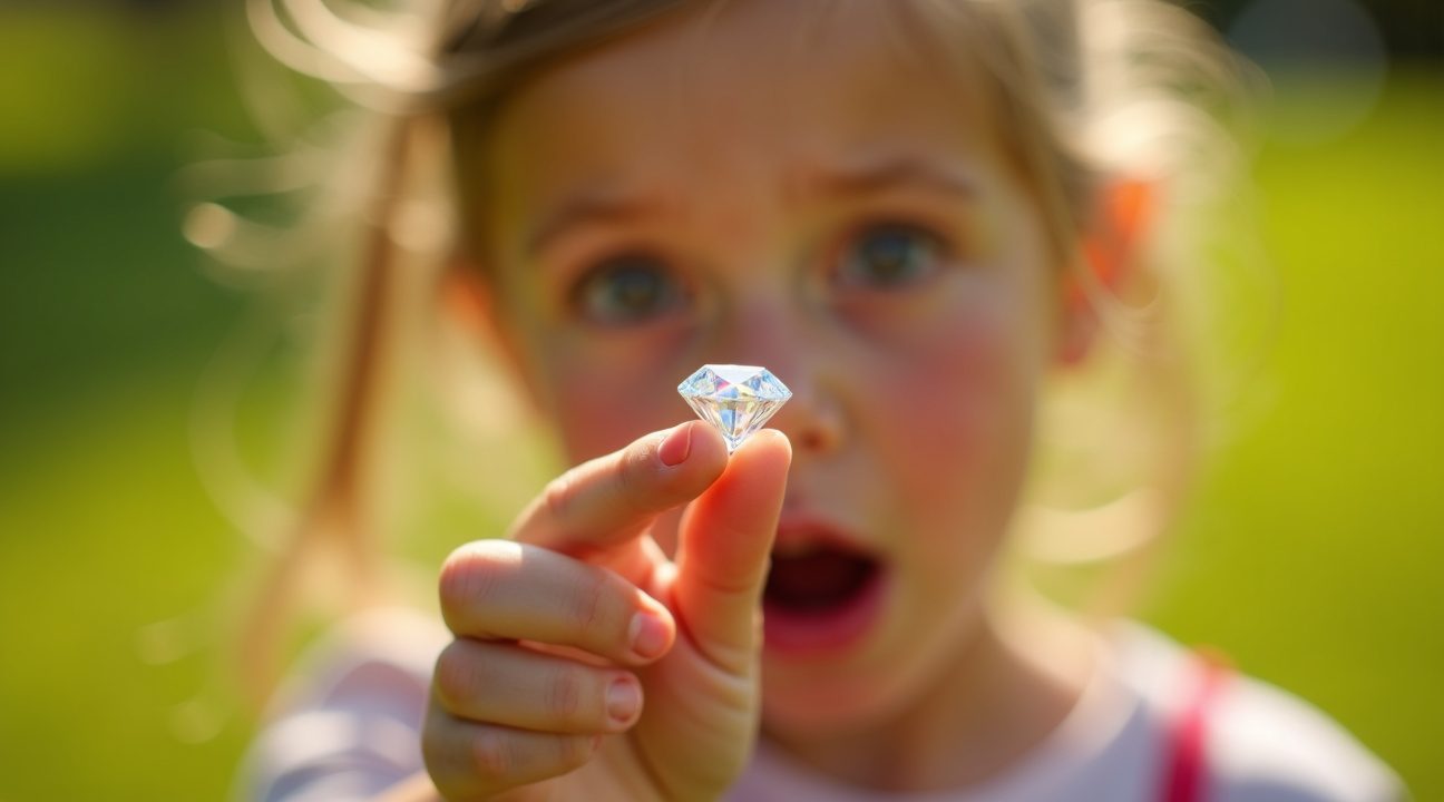 7 jarig meisje vindt diamant van bijna 3 karaat in openbaar park