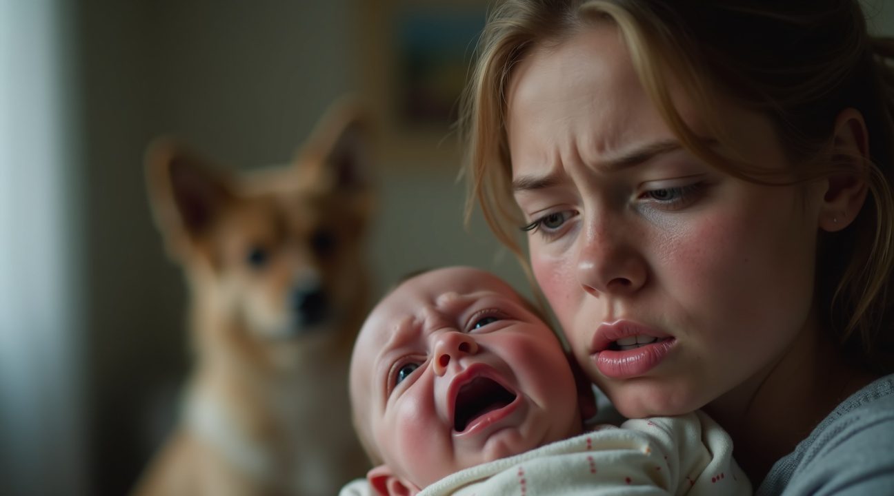 moeder in dubio nadat ze schoonzus aan het huilen maakt vanwege hond en baby