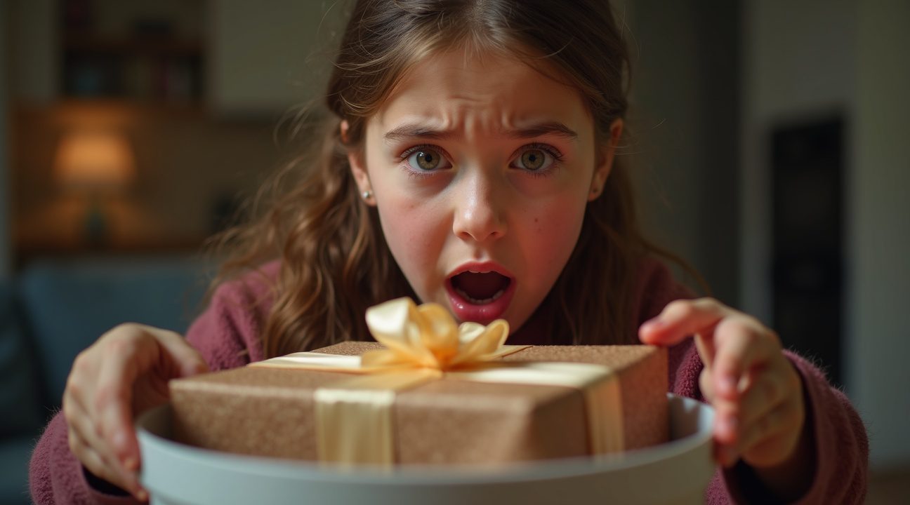 moeder leert ondankbare dochter waardevolle les nadat ze cadeau in prullenbak gooit