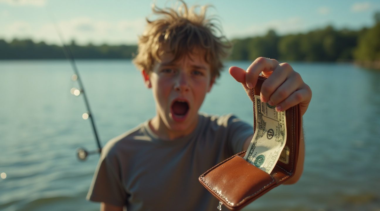 tiener vist portemonnee met 2000 dollar uit meer en spoort dan rechtmatige eigenaar op