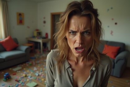 vrouw woedend nadat schoonzus kinderen loost om op te passen en huis vernielen