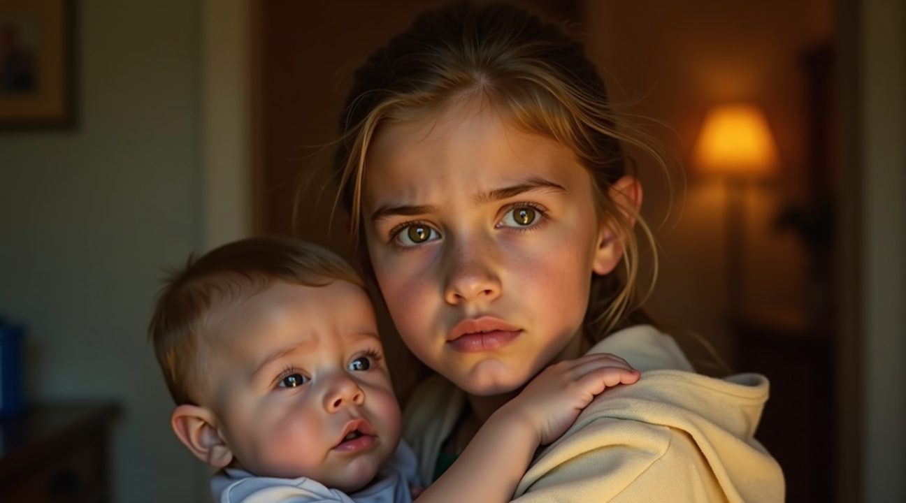 alleenstaande moeder gearresteerd omdat dochter 14 op jongere broertjes en zusjes past