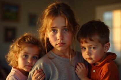 alleenstaande moeder gearresteerd omdat dochter 14 op jongere broertjes en zusjes past