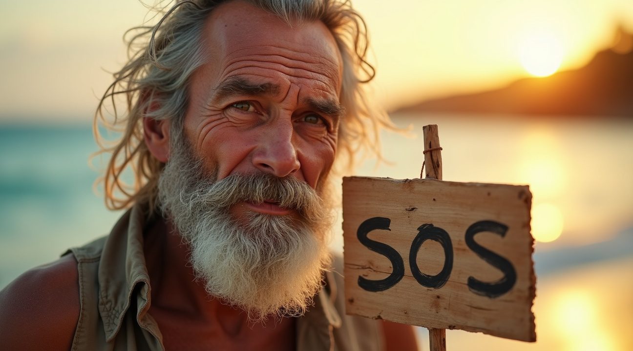 man64 wordt van onbewoond eiland gered